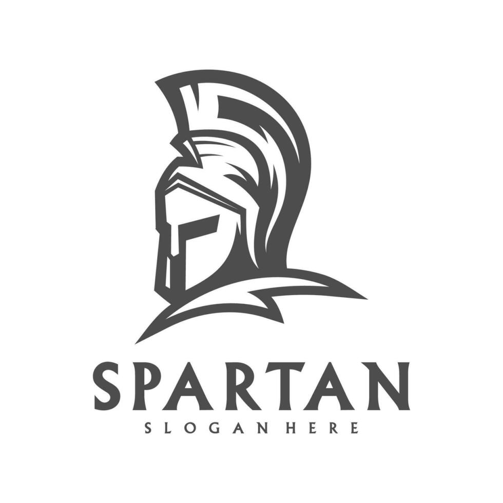 spartaans logo sjabloon vector, creatief Sparta logo vector, spartaans helm logo vector