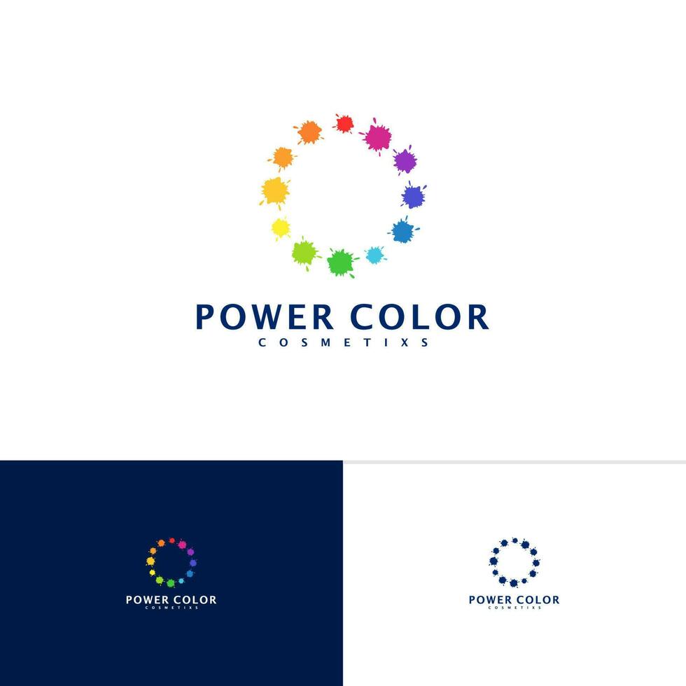 kleur cirkel logo sjabloon, creatief kleur logo ontwerp vector