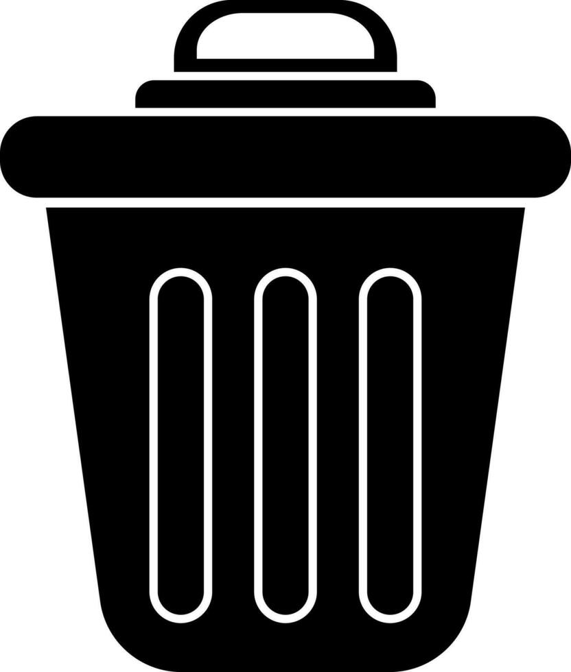 illustratie van een vuilnisbak. vector