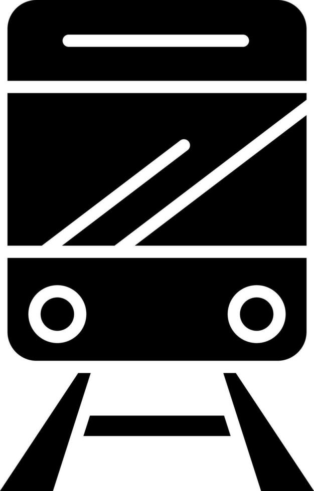 vector illustratie van metro icoon in vlak stijl.