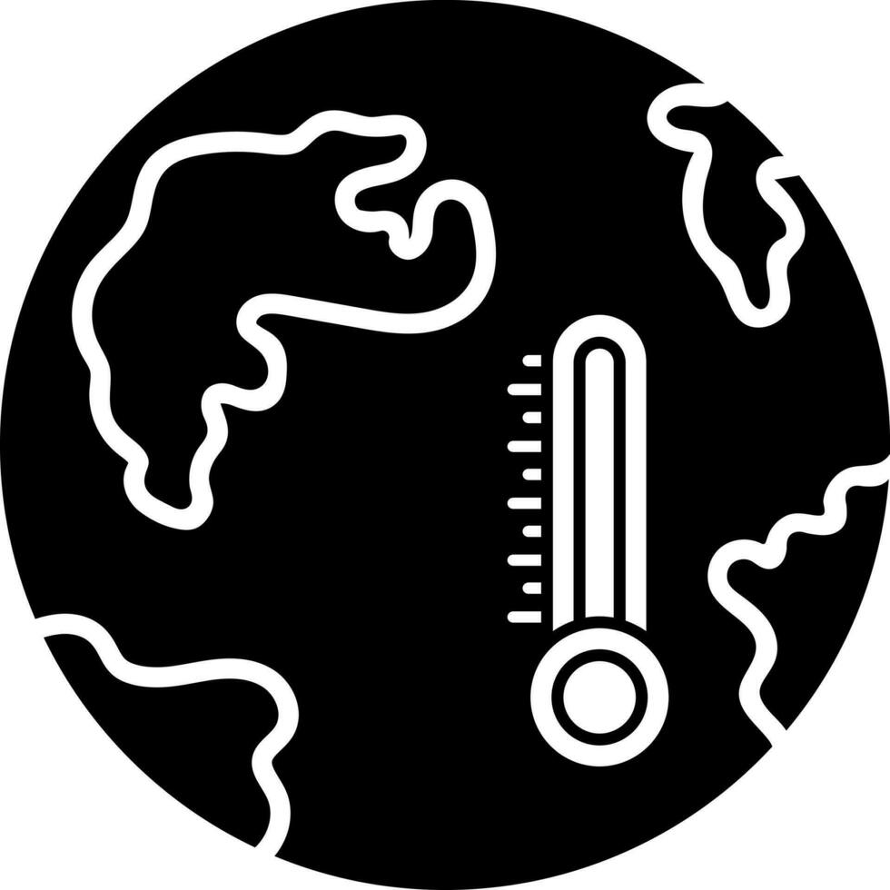 illustratie van globaal opwarming icoon. vector