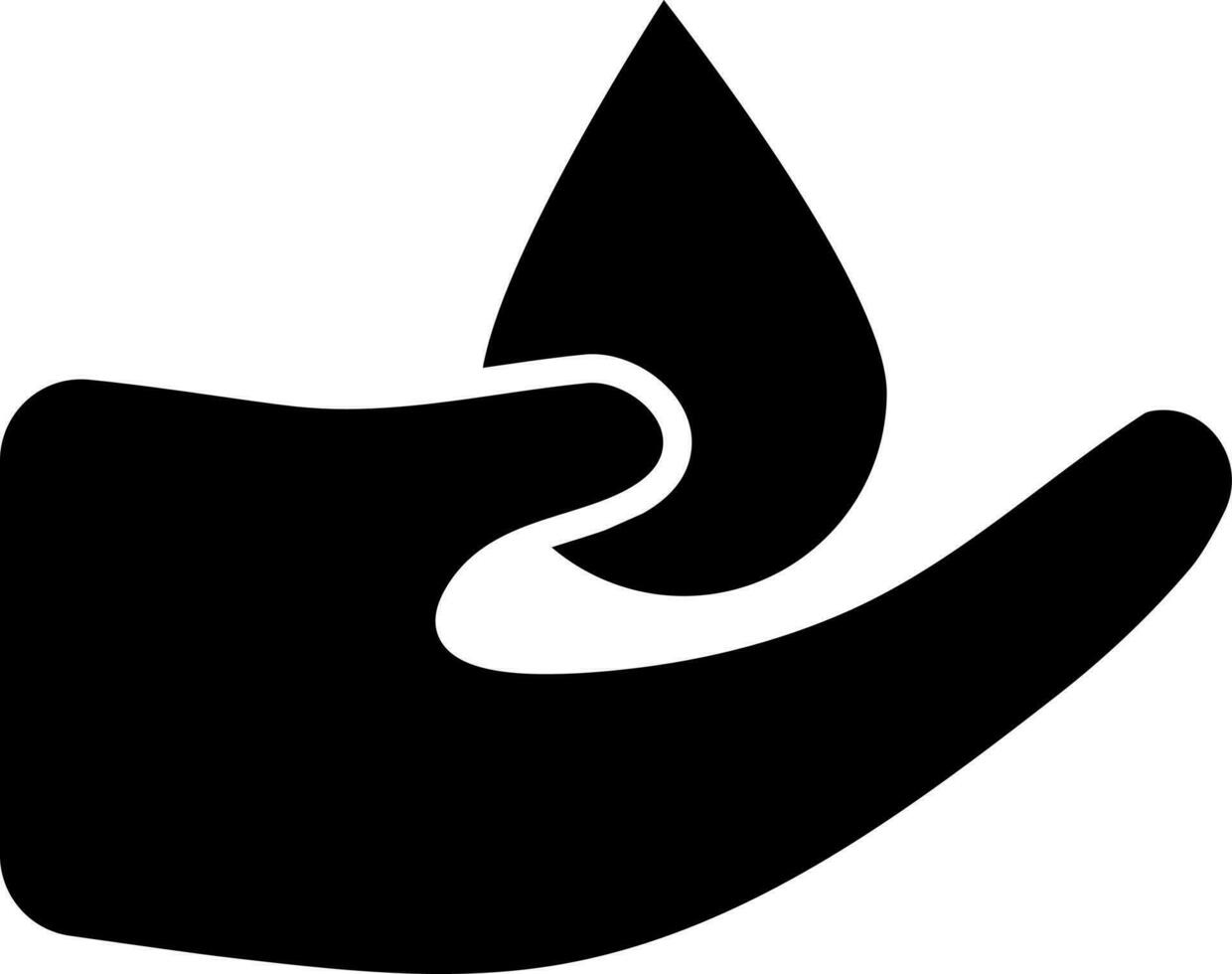 glyph icoon of symbool van opslaan water. vector