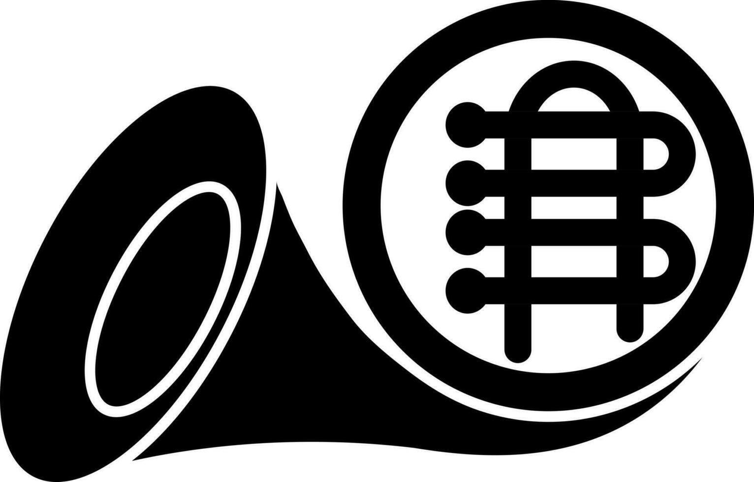 zwart en wit illustratie van voltoma icoon. vector