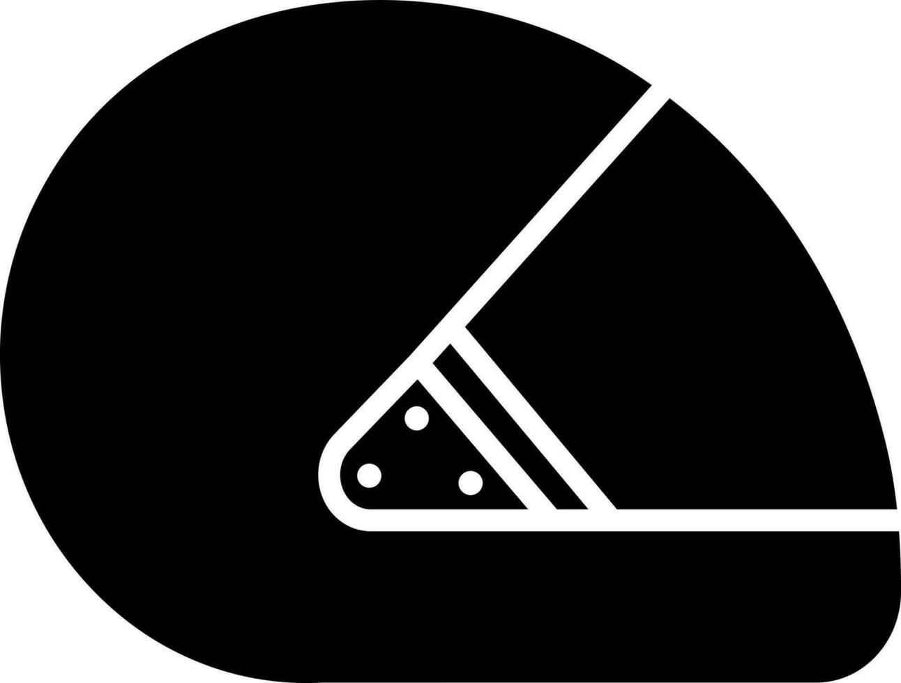 glyph illustratie van helm icoon. vector