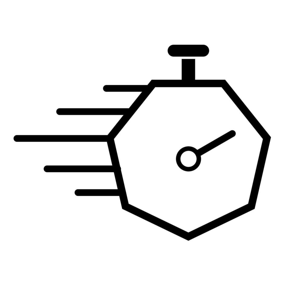 snel levering vector icoon met timer