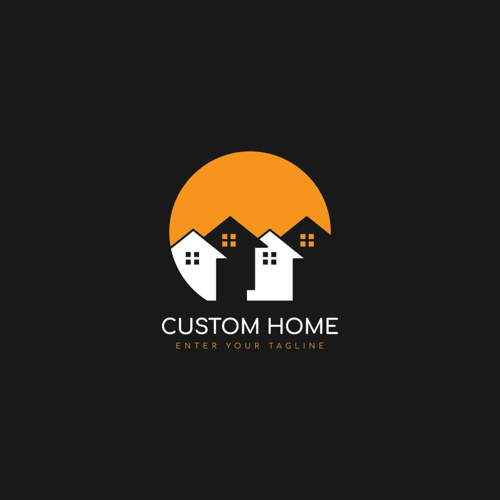 huis logo vector