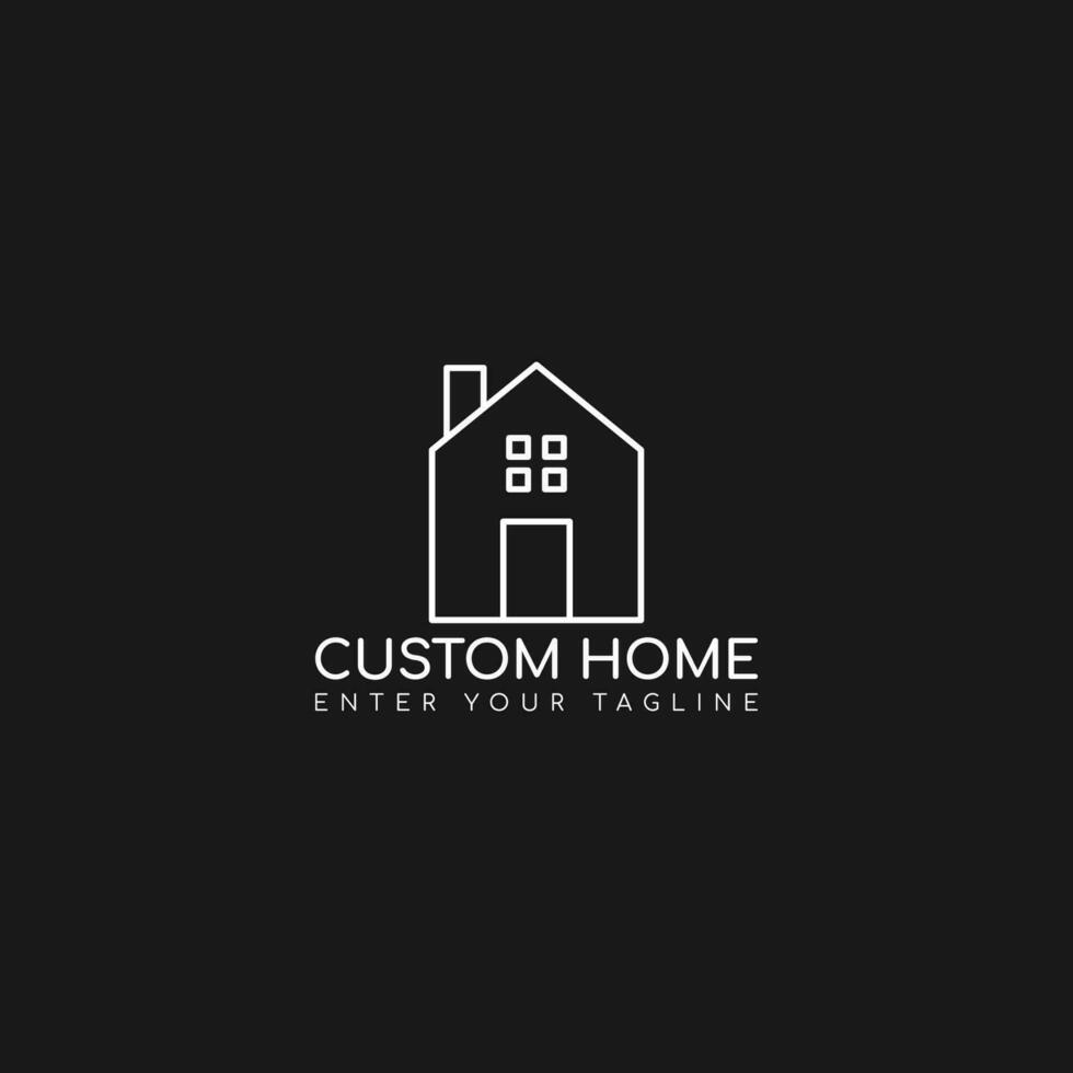 huis logo vector