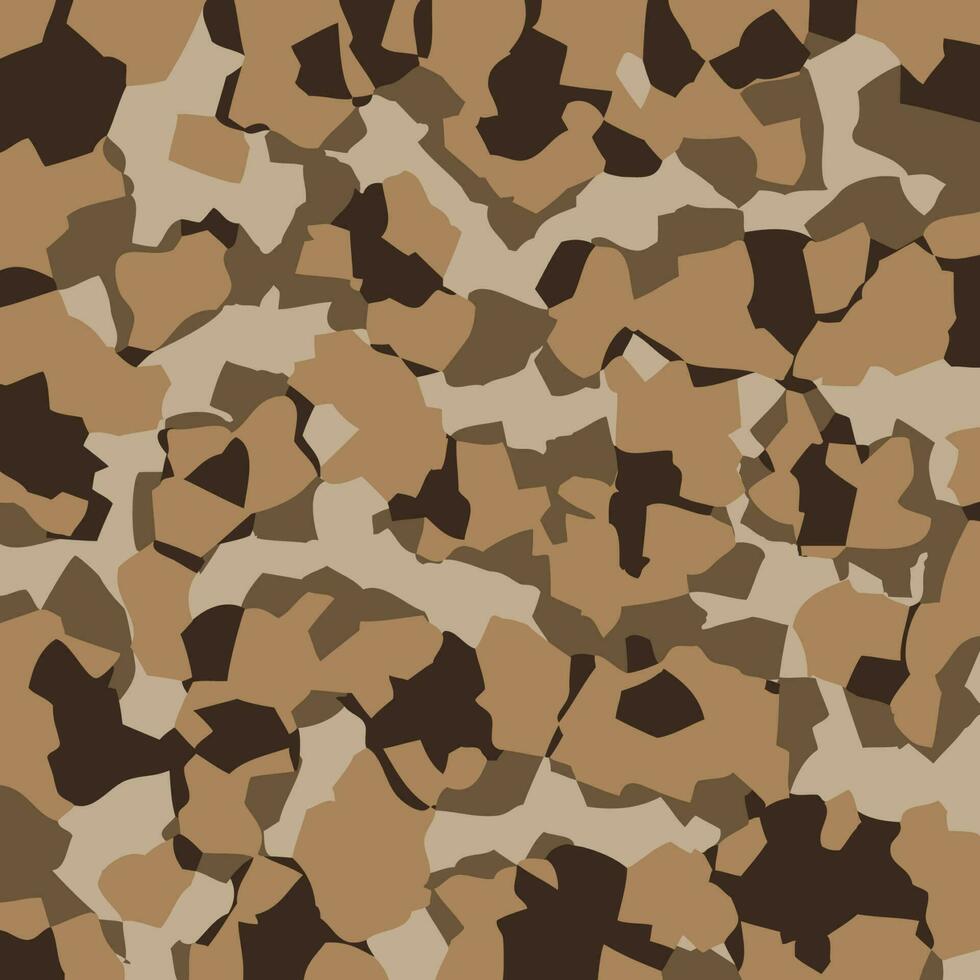 camouflage abstract achtergrond grafisch ontwerp, camo bruin kleuren patroon naadloos vector illustratie