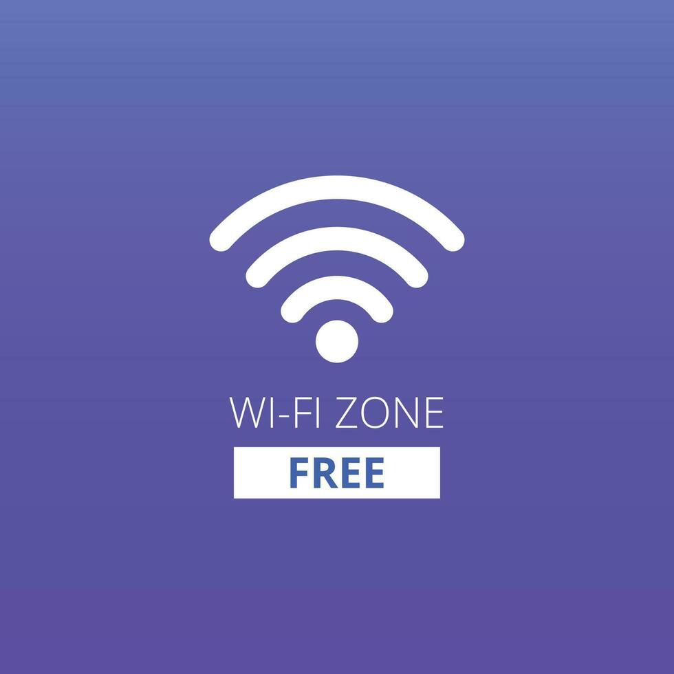vrij Wifi zone vector illustratie
