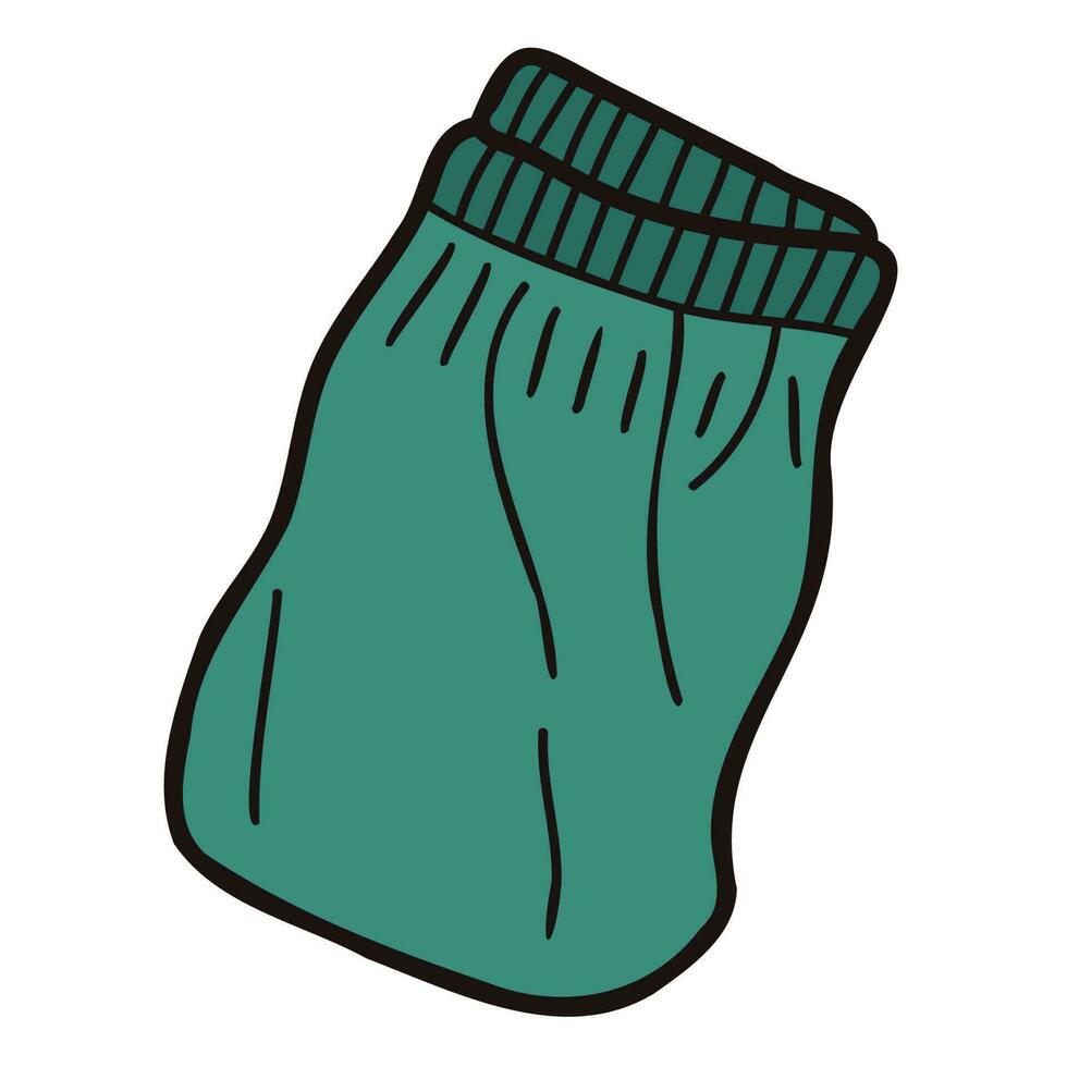 hand- getrokken shorts voor mannen in tekening stijl vector