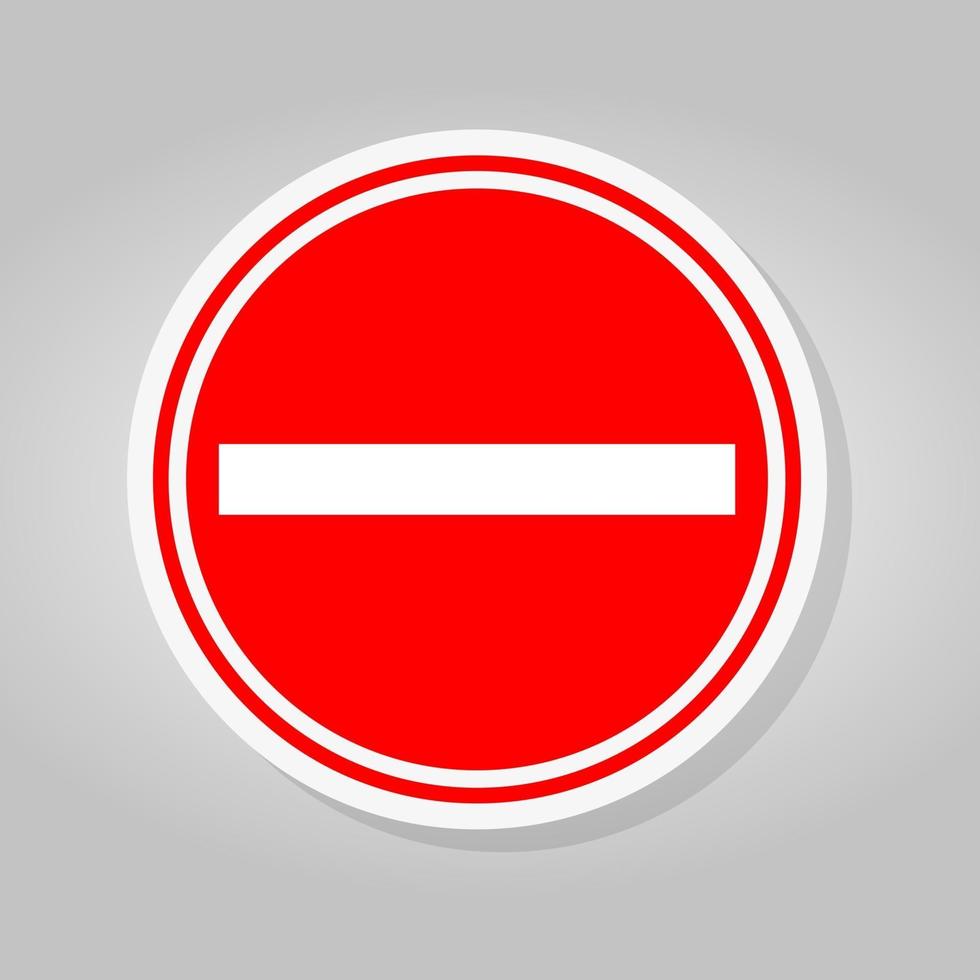 rood stopbord vector