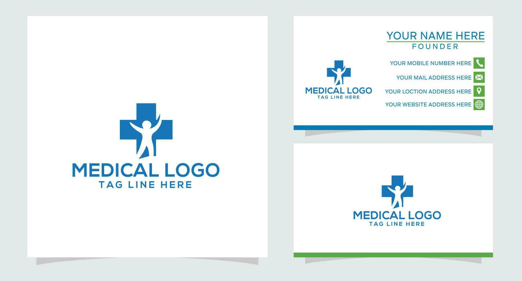 Gezondheid zorg vector logo sjabloon. medisch gezondheidszorg logo ontwerp sjabloon.