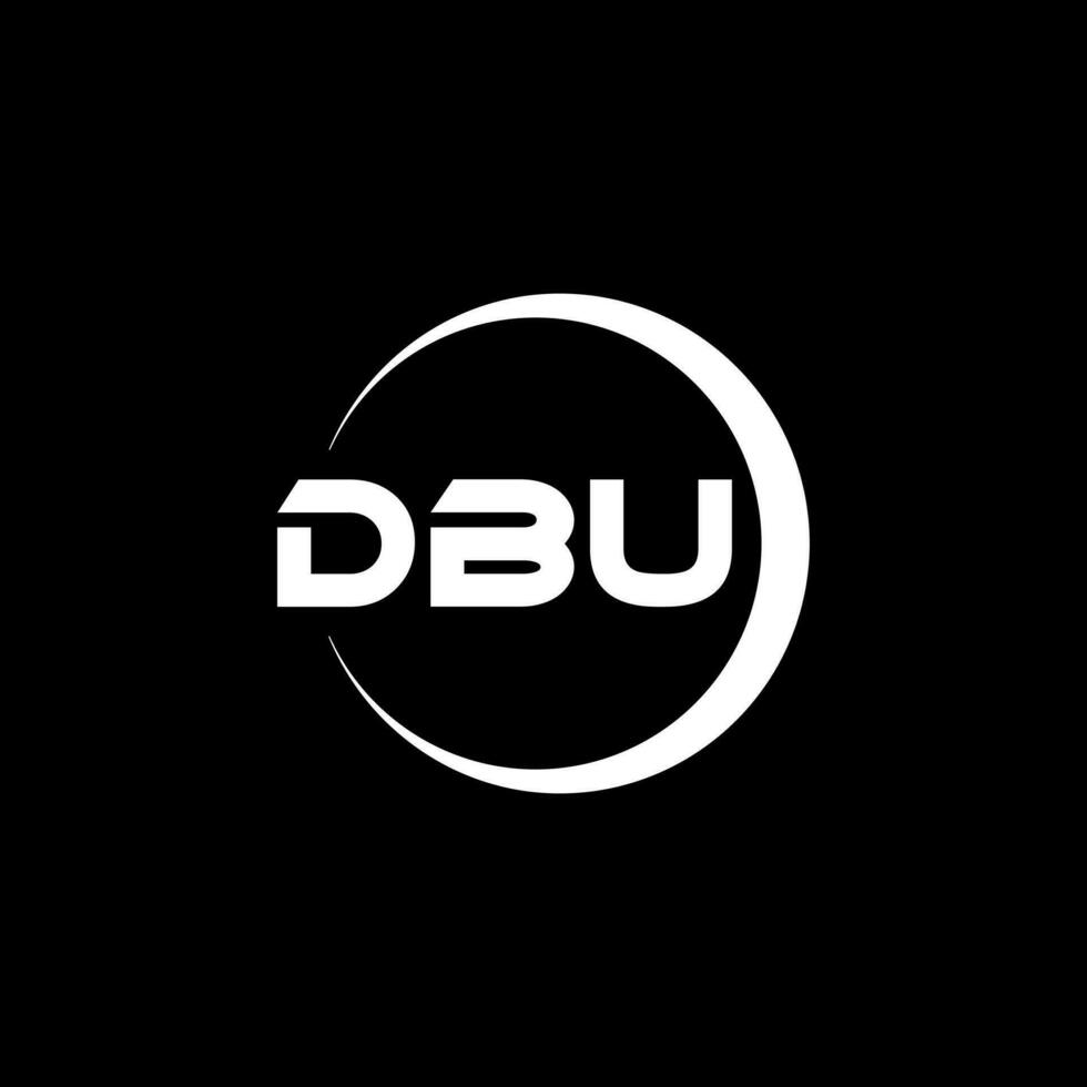dbu brief logo ontwerp in illustratie. vector logo, schoonschrift ontwerpen voor logo, poster, uitnodiging, enz.