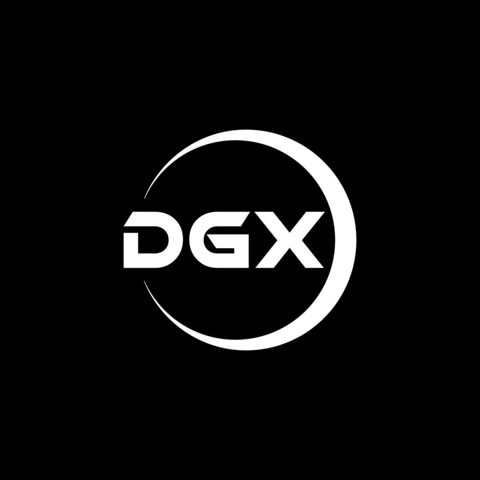 dgx brief logo ontwerp in illustratie. vector logo, schoonschrift ontwerpen voor logo, poster, uitnodiging, enz.