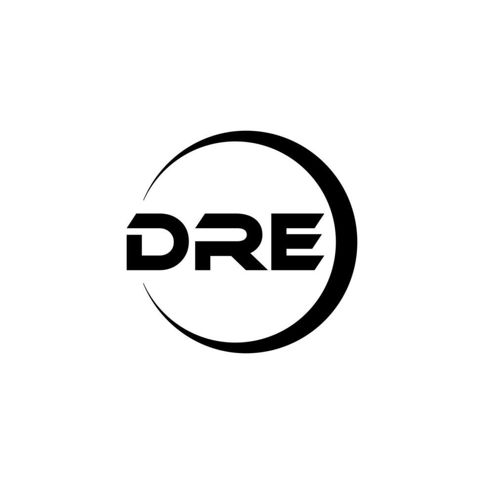 dre brief logo ontwerp in illustratie. vector logo, schoonschrift ontwerpen voor logo, poster, uitnodiging, enz.