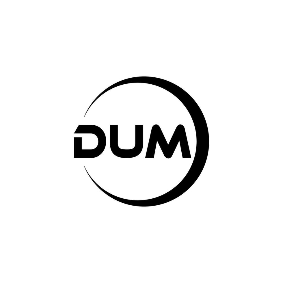 dum brief logo ontwerp in illustratie. vector logo, schoonschrift ontwerpen voor logo, poster, uitnodiging, enz.