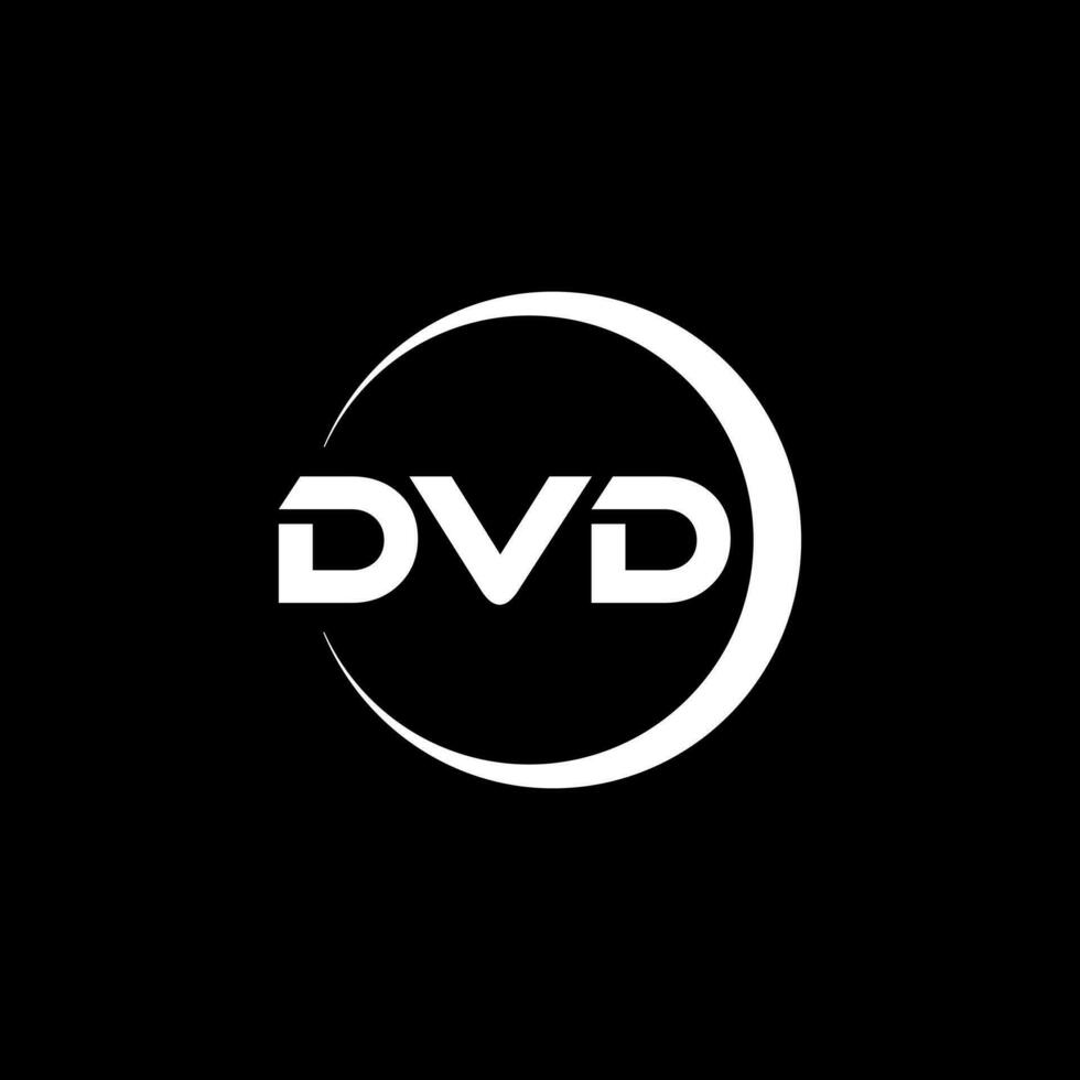 DVD brief logo ontwerp in illustratie. vector logo, schoonschrift ontwerpen voor logo, poster, uitnodiging, enz.