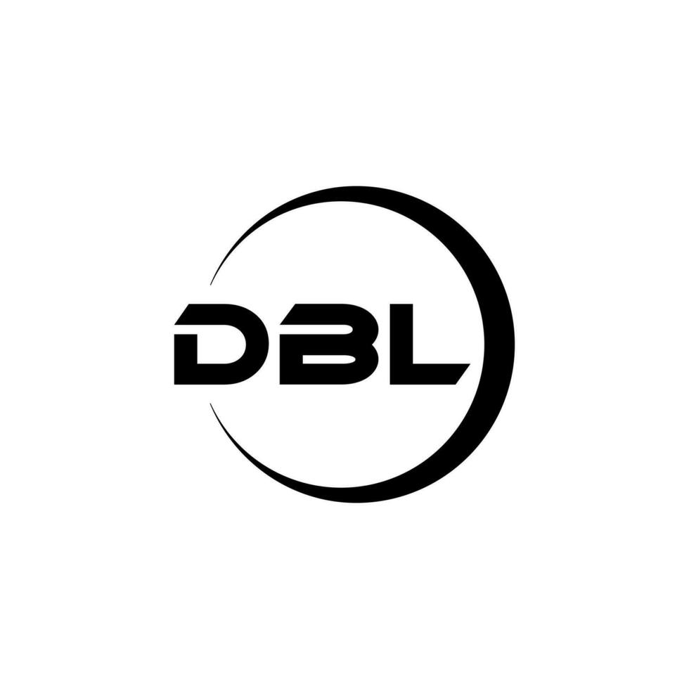 dbl brief logo ontwerp in illustratie. vector logo, schoonschrift ontwerpen voor logo, poster, uitnodiging, enz.