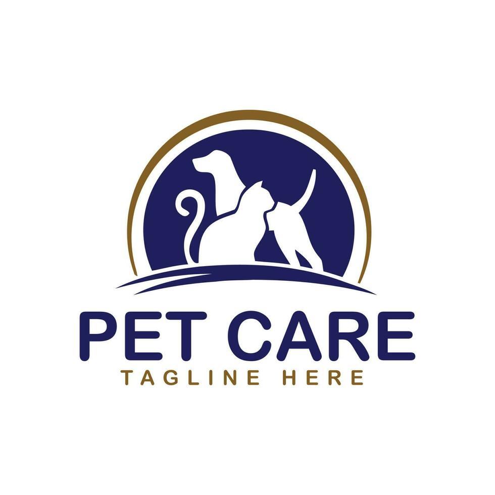 logo voor dierenverzorging vector