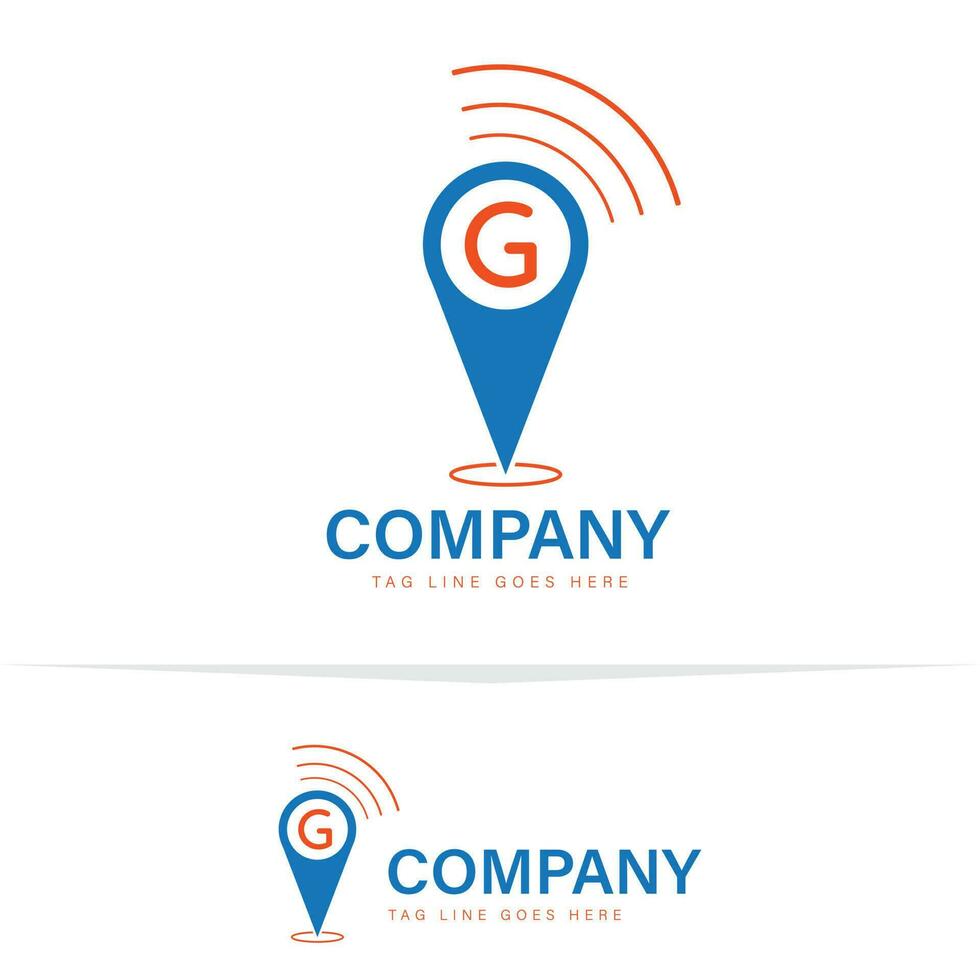 GPS plaats logo sjabloon - GPS logo vector