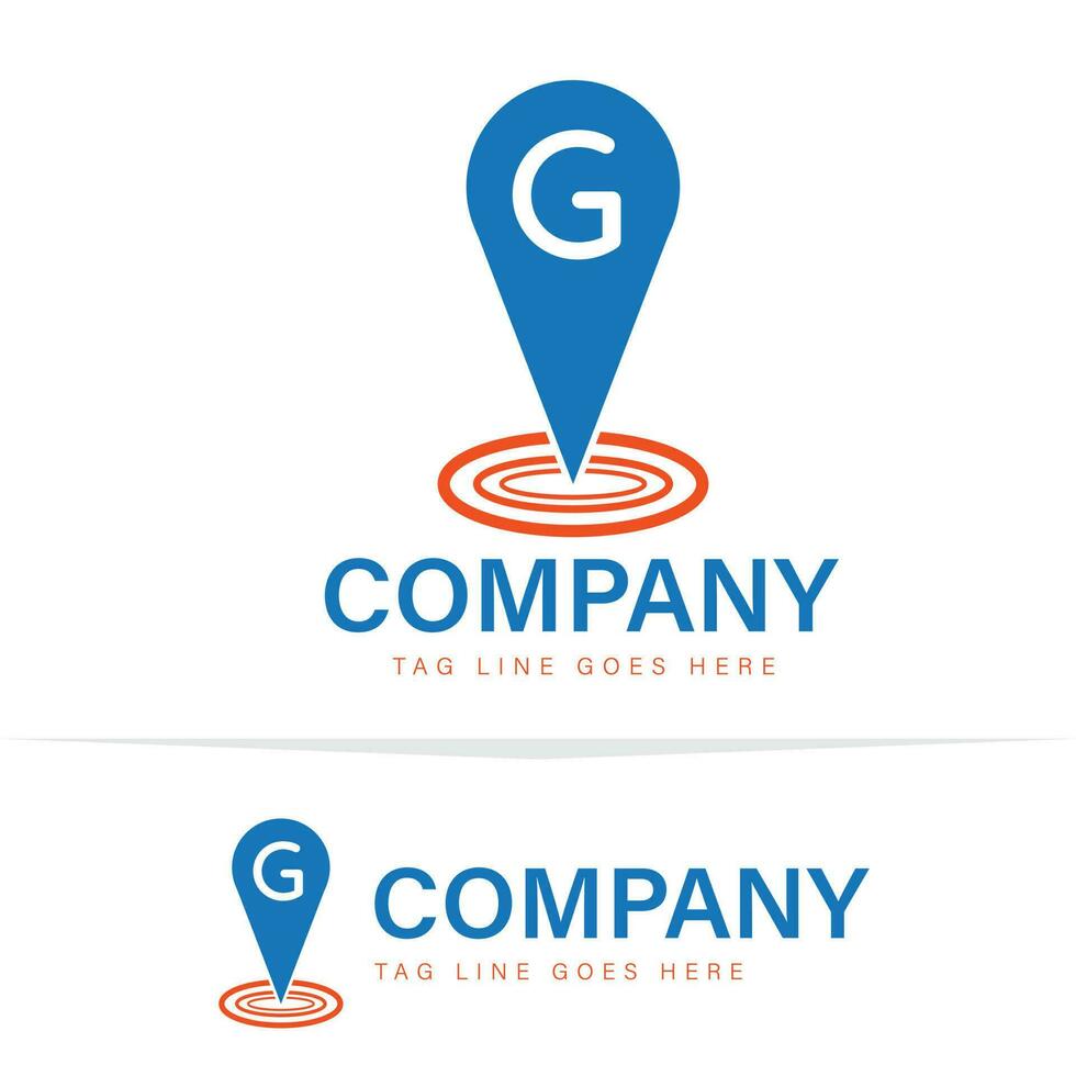 GPS plaats logo sjabloon - GPS logo vector