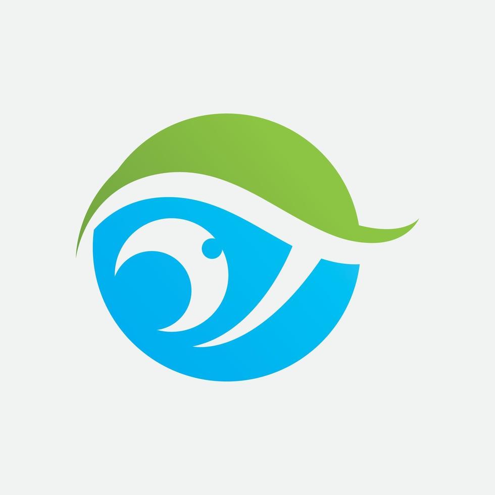 creatieve oogzorg logo ontwerpsjabloon vector