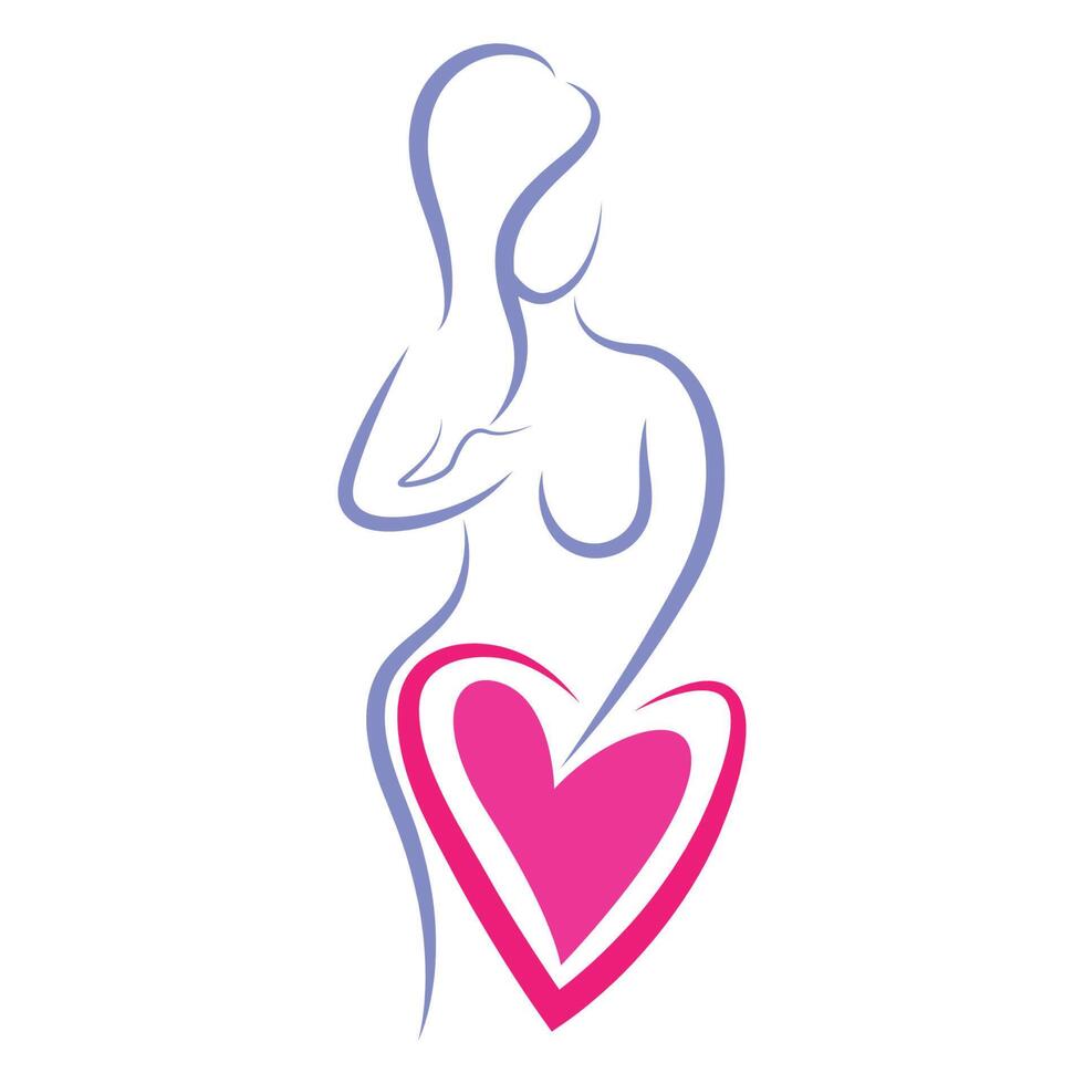 borst kanker informatie logo ontwerp vector