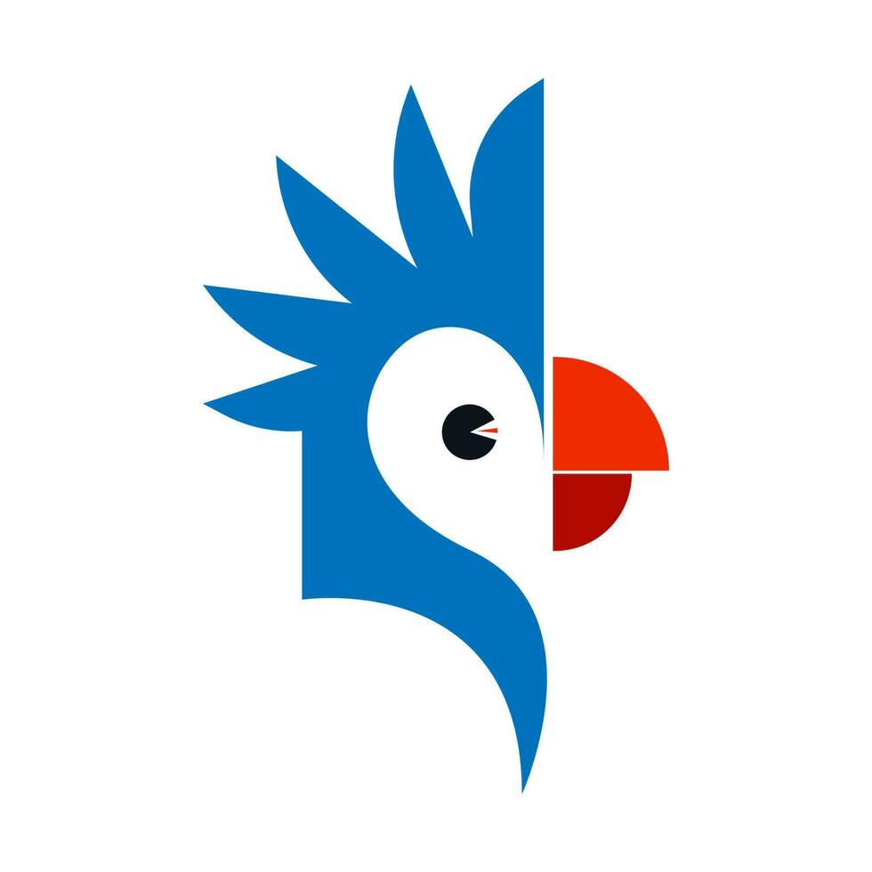papegaai logo icoon ontwerp vector