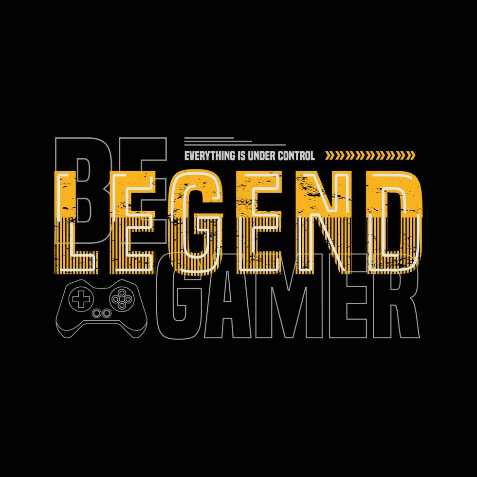 gamer legende typografie, perfect voor t-shirts, hoodies, prints enz. vector