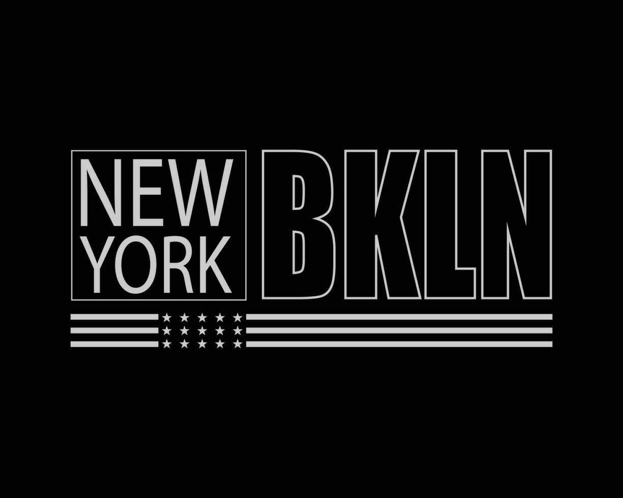 New York Brooklyn illustratie typografie. perfect voor het ontwerpen van t-shirts vector