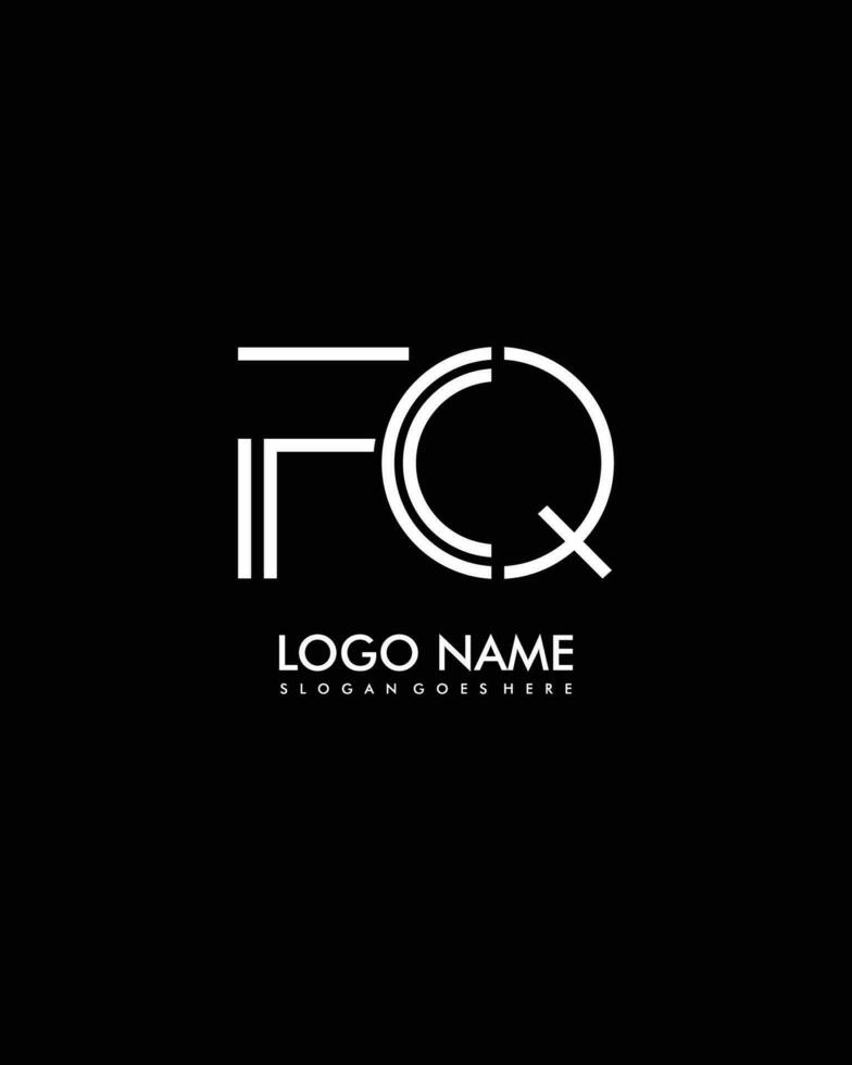 fq eerste minimalistische modern abstract logo vector