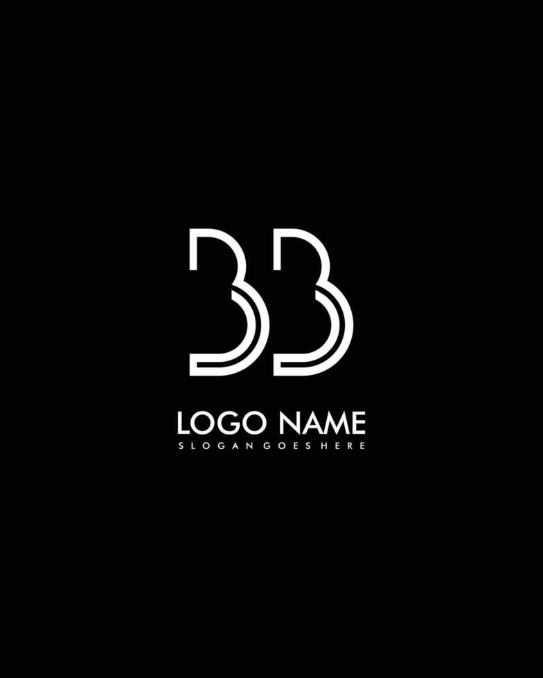 bb eerste minimalistische modern abstract logo vector