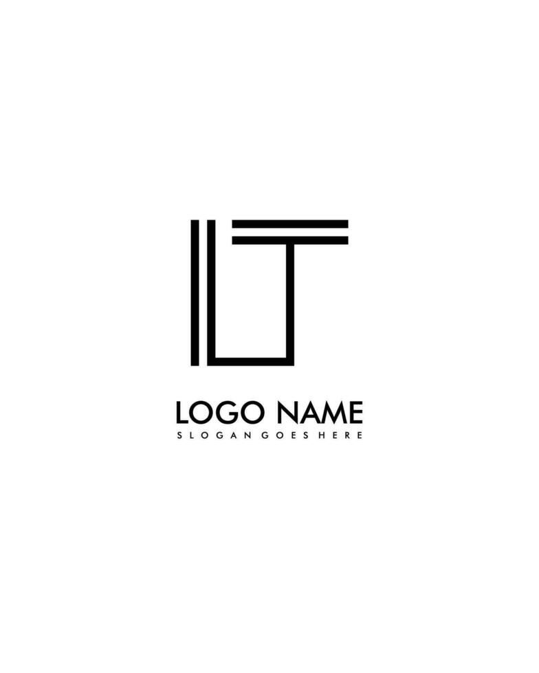 lt eerste minimalistische modern abstract logo vector