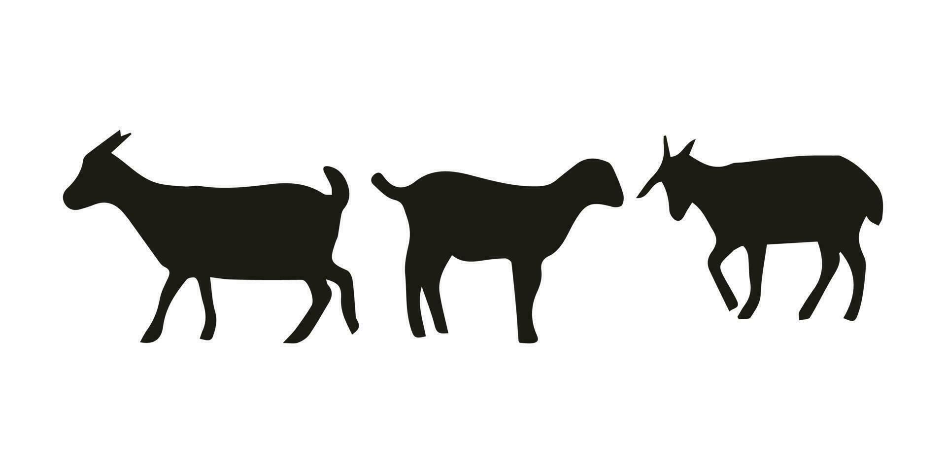 vector schapen silhouet, vector illustratie
