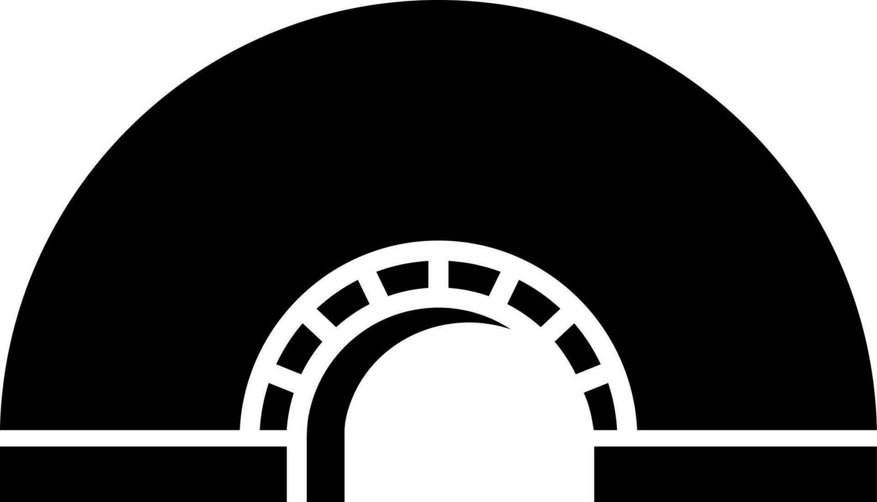 illustratie van iglo huis glyph icoon. vector