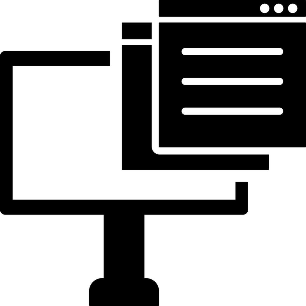 toepassing ramen met computer icoon. vector