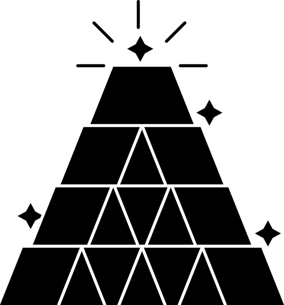 baar icoon of symbool in zwart en wit kleur. vector