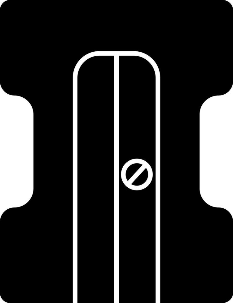 slijper icoon of symbool in zwart en wit kleur. vector