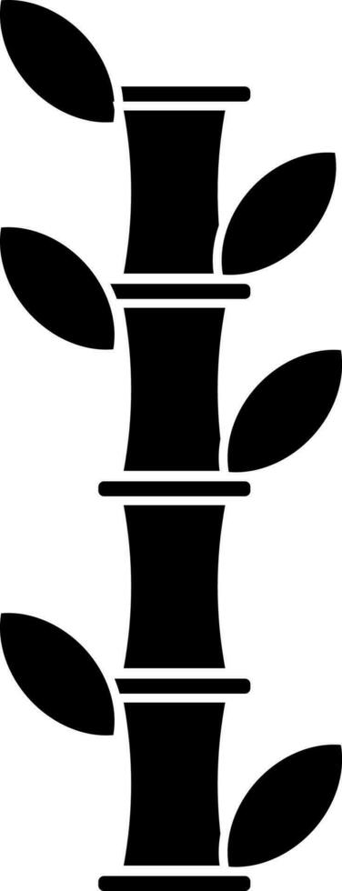 glyph bamboe boom icoon of symbool. vector