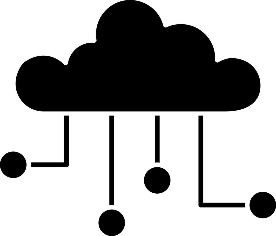 illustratie van wolk berekenen icoon. vector