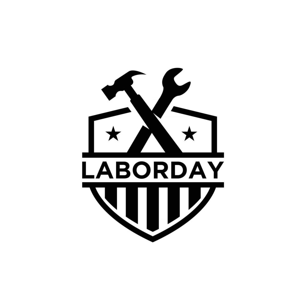 dag van de arbeid vector logo pictogram ontwerp banner