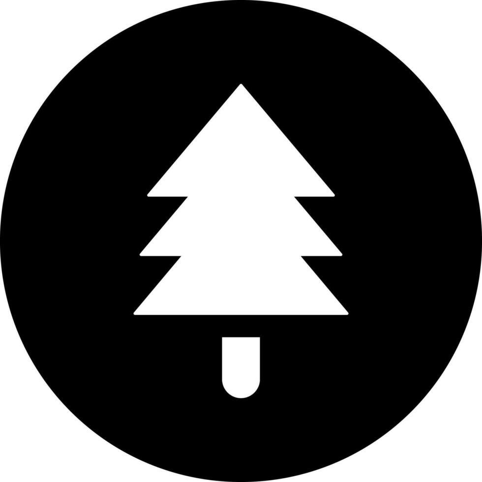 glyph Kerstmis boom icoon of symbool. vector