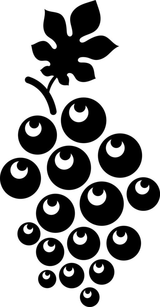 druiven icoon in vlak stijl. vector