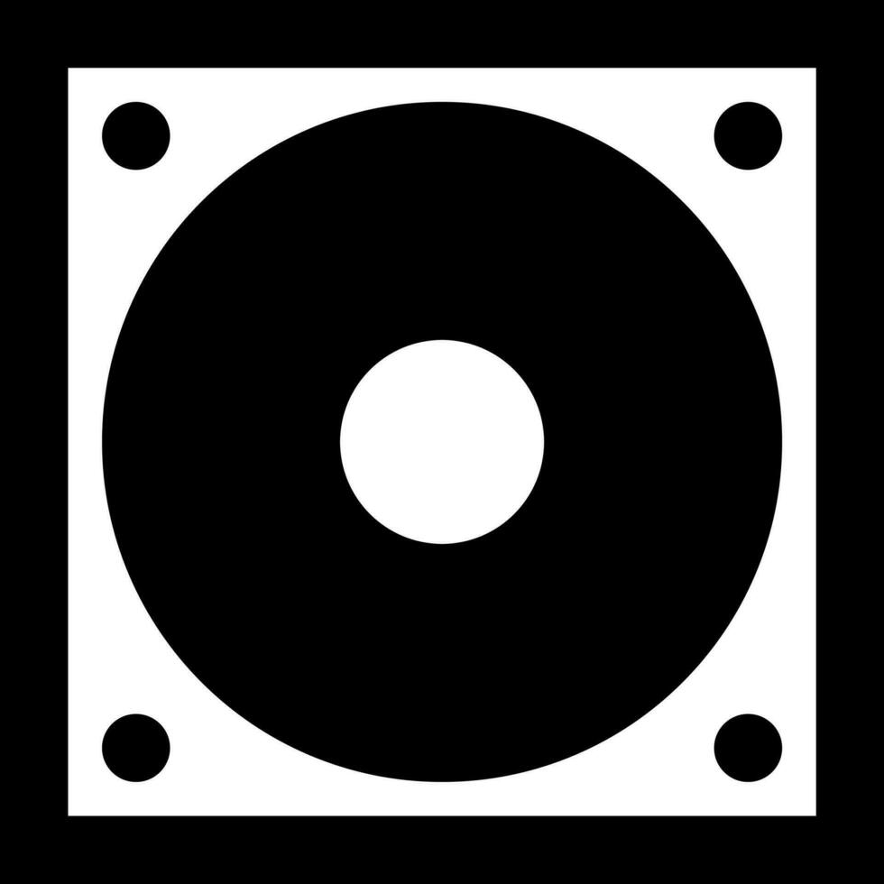 top visie van CD in omslag. glyph icoon of symbool. vector