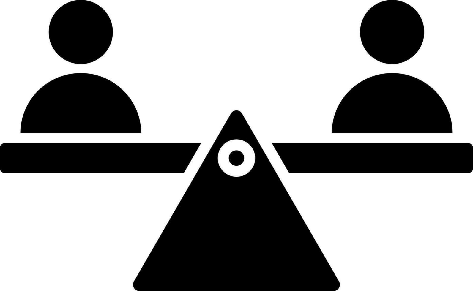 mannetje en vrouw Gelijk icoon of symbool. vector