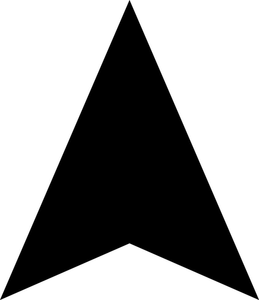 glyph cursor icoon in zwart kleur. vector