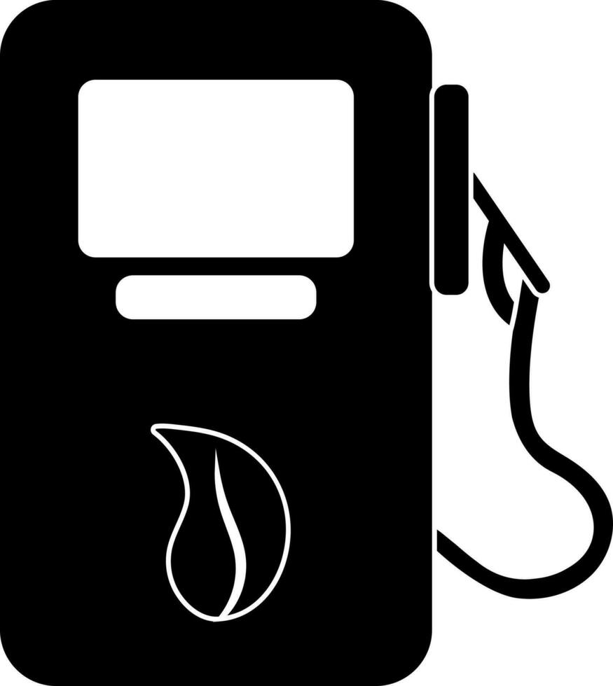gas- station icoon voor bio brandstof concept. vector