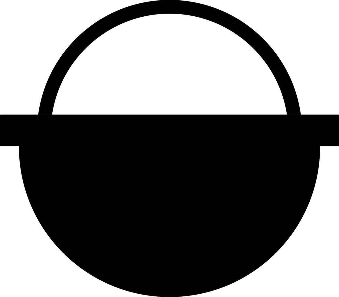 vlak stijl Koken pot icoon. vector