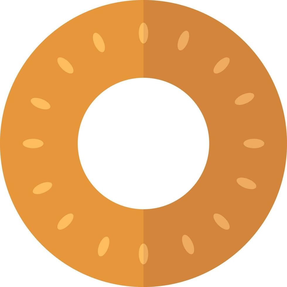 geïsoleerd donuts icoon in bruin kleur. vector