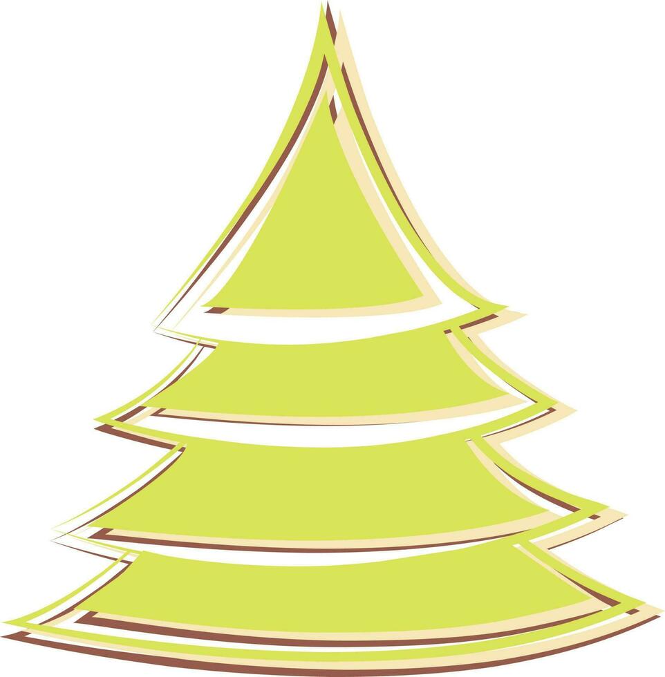 illustratie van een Kerstmis boom. vector